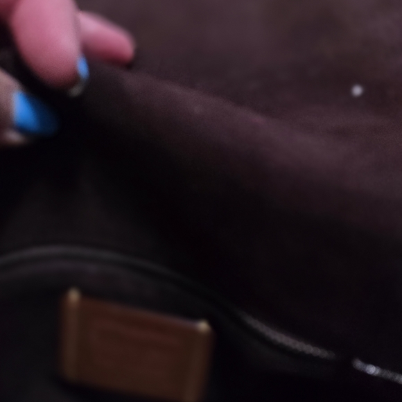 Elegant Navy Blue Leather Saddle Bag - Picture 8 of 8